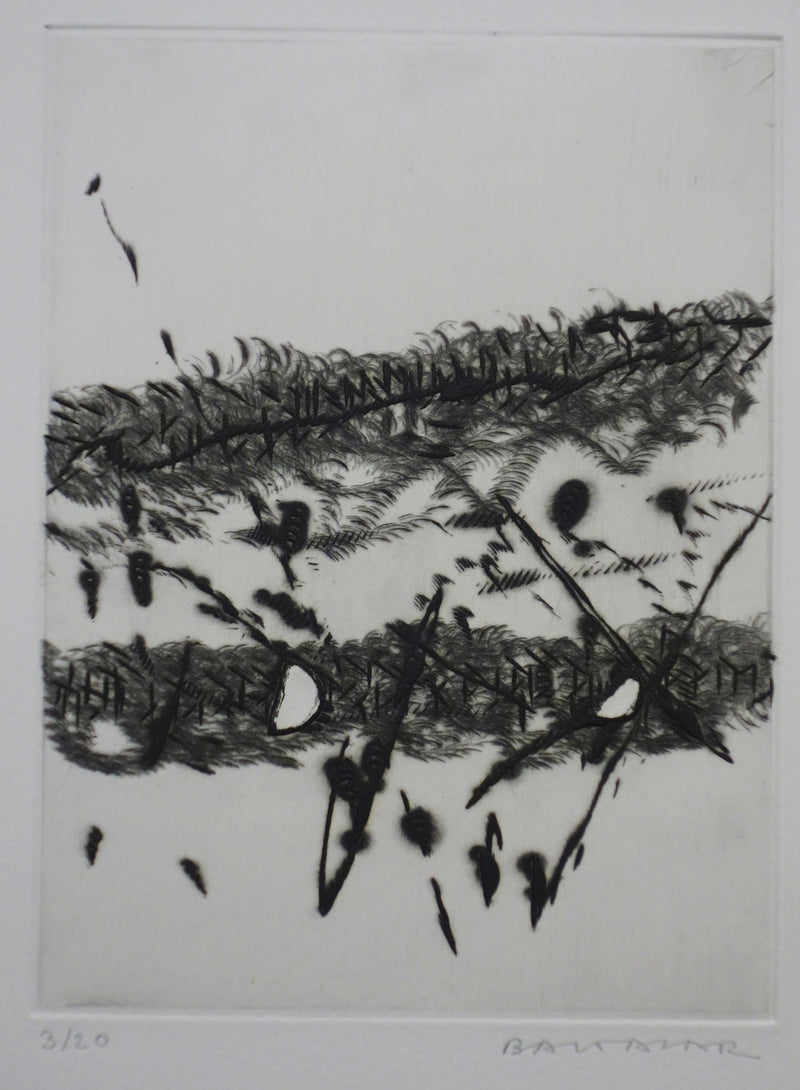 Julius BALTAZAR : Rencontre fortuite, Gravure originale signée