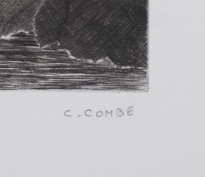 Camille COMBE : Dans le sillage des vikings, Gravure originale signée