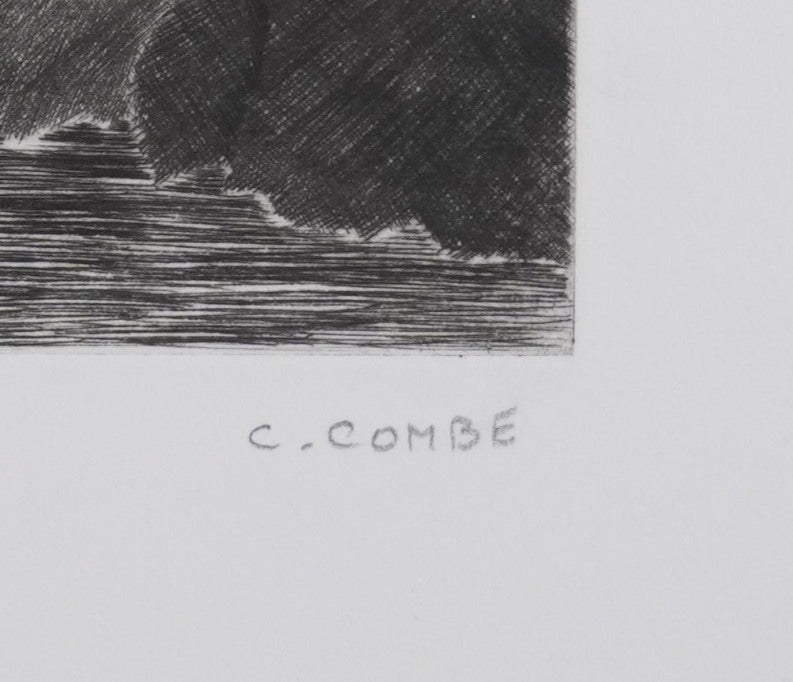 Camille COMBE : Dans le sillage des vikings, Gravure originale signée