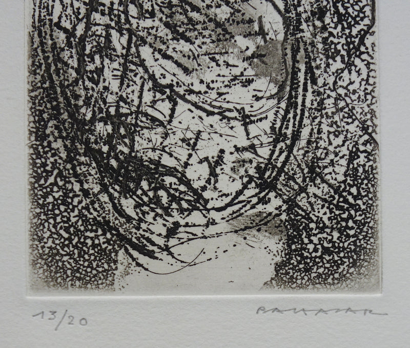 Julius BALTAZAR : Ronde obscure, Gravure originale signée