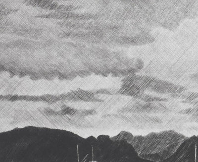 Camille COMBE : De fjord en fjord, Gravure originale signée