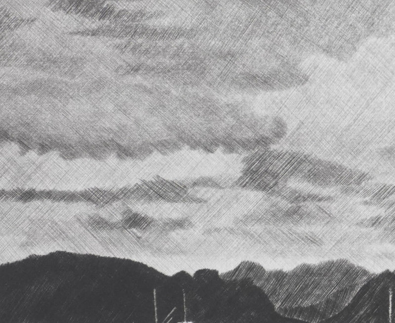 Camille COMBE : De fjord en fjord, Gravure originale signée