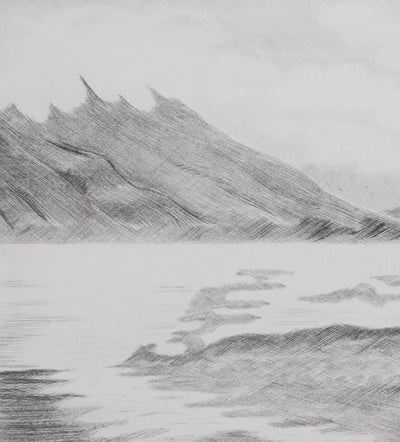 Camille COMBE : La dernière cloche du Grand Nord, Gravure originale signée