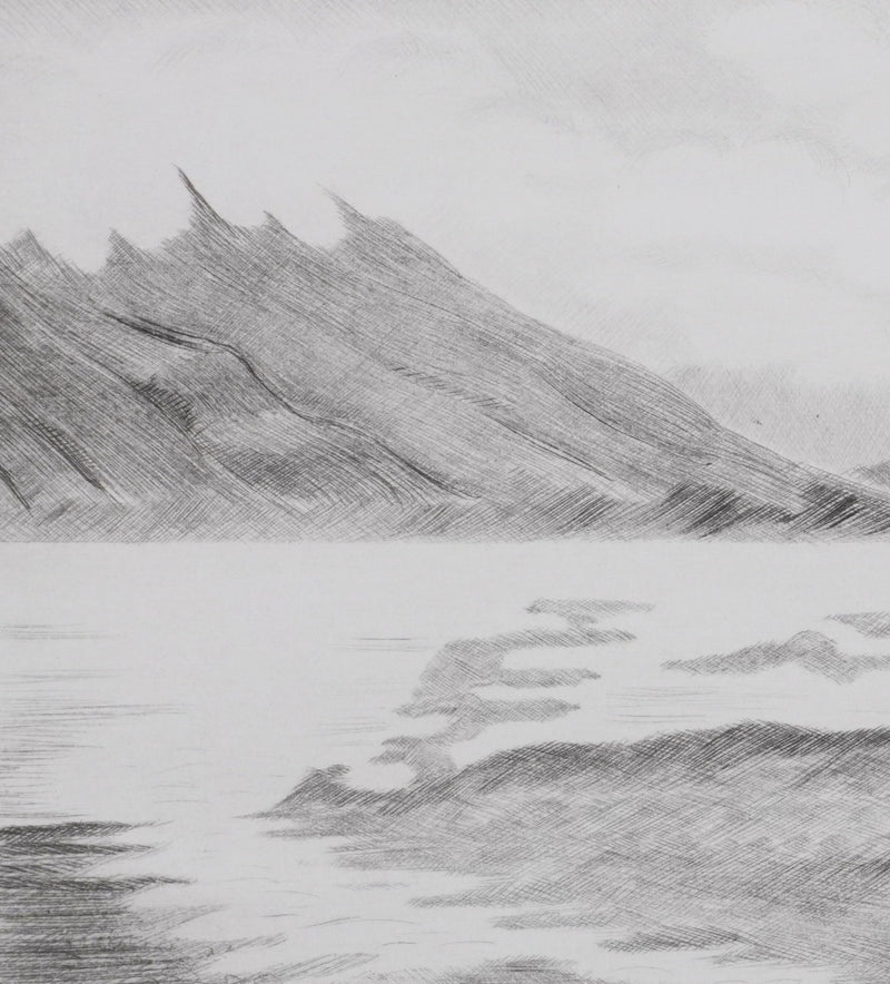 Camille COMBE : La dernière cloche du Grand Nord, Gravure originale signée