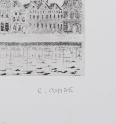 Camille COMBE : Le soleil dans la gloire sur Kampen, Gravure originale signée