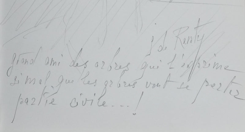 Autographe original de DE RENTY (photo de détail 5) - Crédit photo : Galerie Art.Paris
