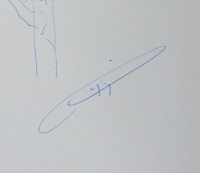 Autographe original de DE GENTILE (photo de détail 2) - Crédit photo : Galerie Art.Paris