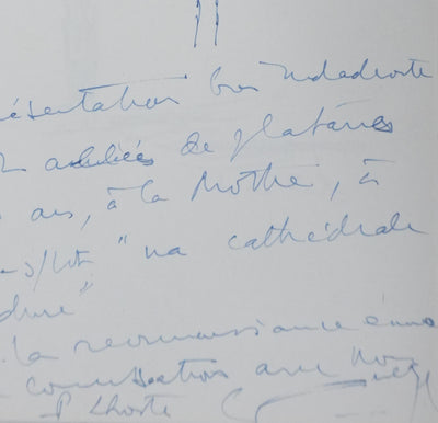 Jacques RAPHAËL-LEYGUES : L'arbre sous l'arche, Autographe et dessin original signé
