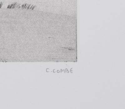 Camille COMBE : Sur une île de la frise du Nord, Gravure originale signée
