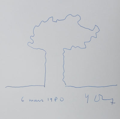 Autographe original de Yves LEDURE (photo de détail 3) - Crédit photo : Galerie Art.Paris