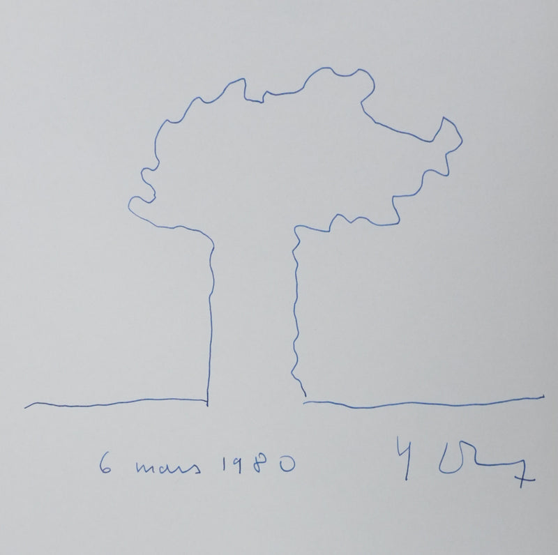 Autographe original de Yves LEDURE (photo de détail 3) - Crédit photo : Galerie Art.Paris