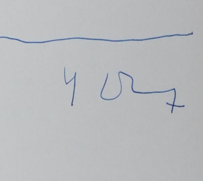 Autographe original de Yves LEDURE (photo de détail 2) - Crédit photo : Galerie Art.Paris