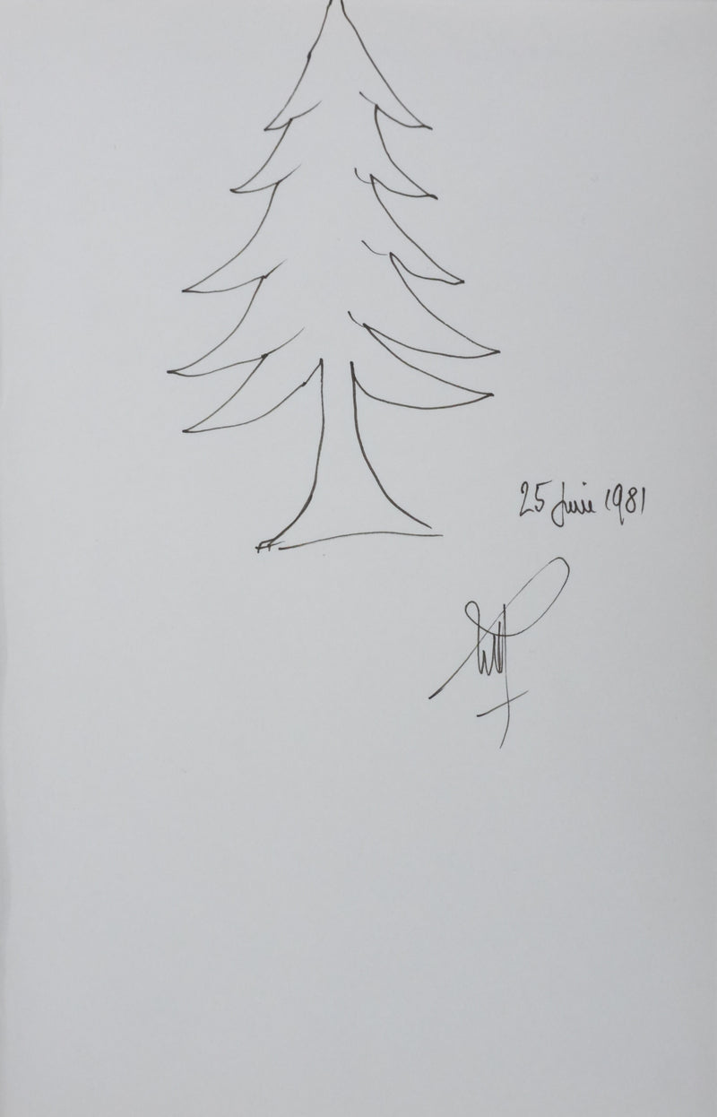 Autographe original de Roger RUILLIER (vue générale) - Crédit photo : Galerie Art.Paris