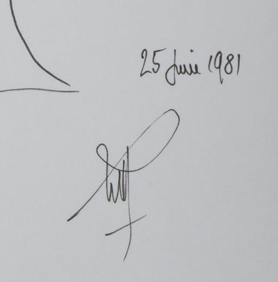 Autographe original de Roger RUILLIER (photo de détail 3) - Crédit photo : Galerie Art.Paris