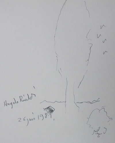 Autographe original de Angelo RINALDI (photo de détail 3) - Crédit photo : Galerie Art.Paris