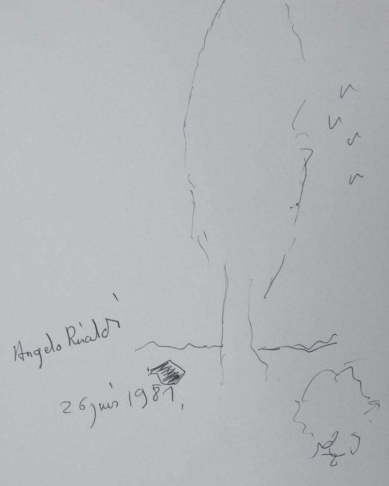 Autographe original de Angelo RINALDI (photo de détail 3) - Crédit photo : Galerie Art.Paris