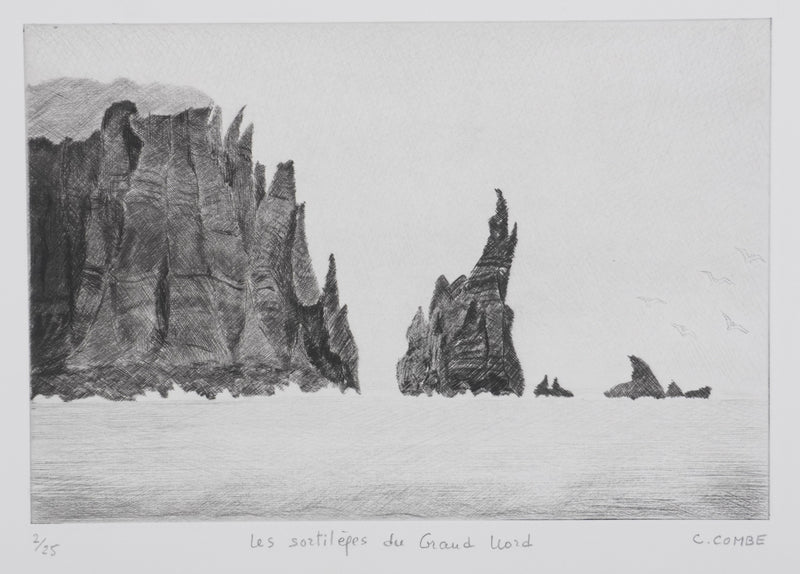 Camille COMBE : Les sortilèges du Grand Nord, Gravure originale signée