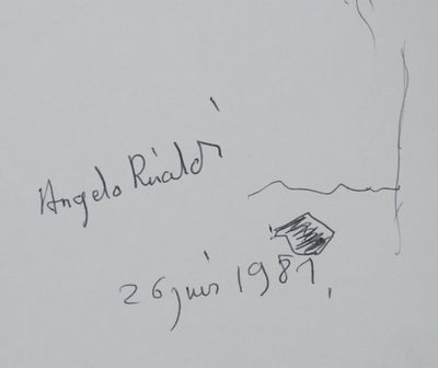 Autographe original de Angelo RINALDI (photo de détail 2) - Crédit photo : Galerie Art.Paris