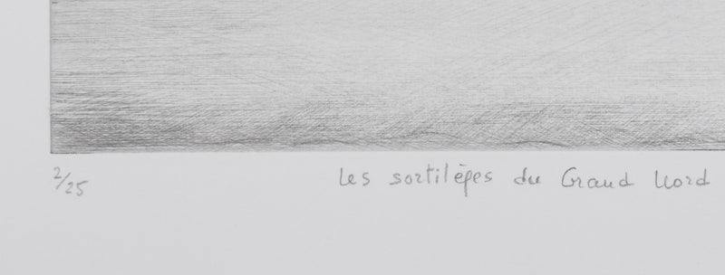 Camille COMBE : Les sortilèges du Grand Nord, Gravure originale signée