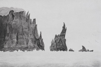 Camille COMBE : Les sortilèges du Grand Nord, Gravure originale signée