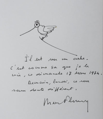 Autographe original de Bertrand FLORNY (vue générale) - Crédit photo : Galerie Art.Paris