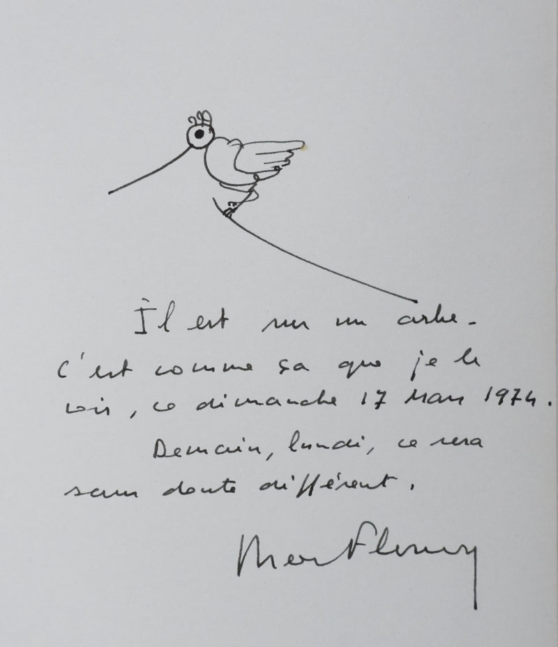 Autographe original de Bertrand FLORNY (vue générale) - Crédit photo : Galerie Art.Paris