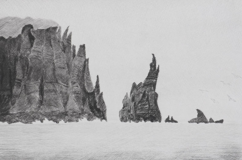 Camille COMBE : Les sortilèges du Grand Nord, Gravure originale signée