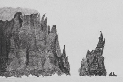 Camille COMBE : Les sortilèges du Grand Nord, Gravure originale signée