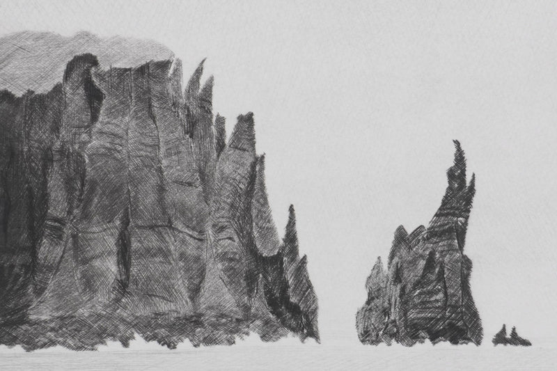 Camille COMBE : Les sortilèges du Grand Nord, Gravure originale signée