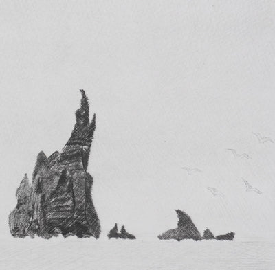 Camille COMBE : Les sortilèges du Grand Nord, Gravure originale signée