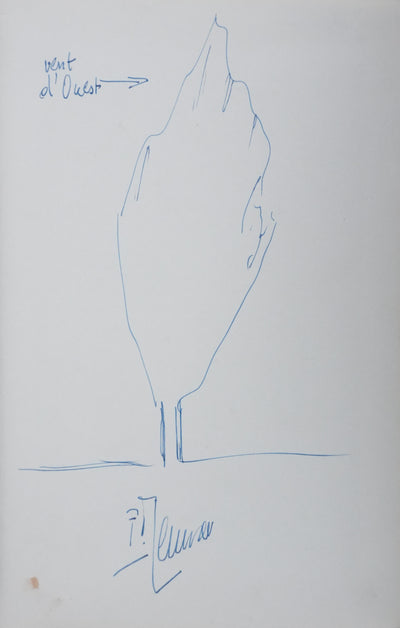 Autographe original de Pierre MESSMER (vue générale) - Crédit photo : Galerie Art.Paris