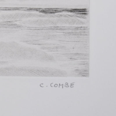 Camille COMBE : Ny-Alesund, Gravure originale signée