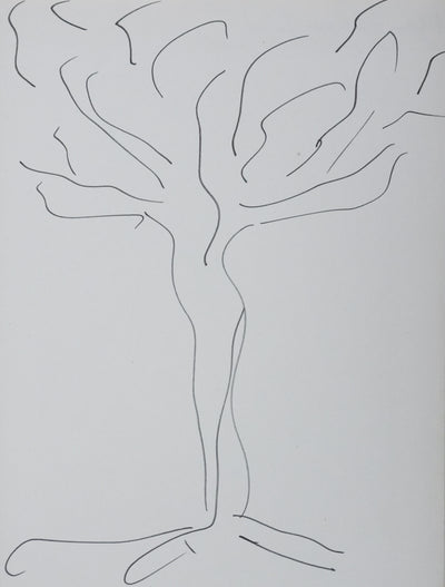 Jean-Philippe LECAT : L'arbre aux brindilles, Autographe et dessin original signé