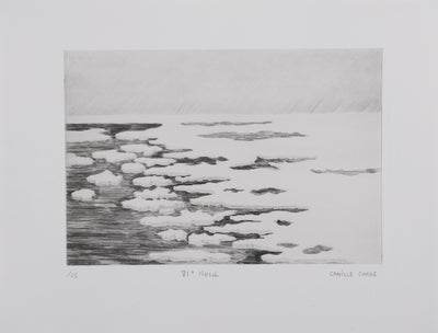 Camille COMBE : 81° Nord, Gravure originale signée