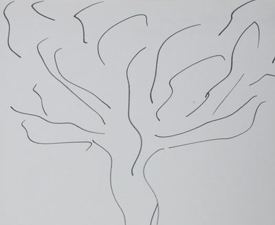 Jean-Philippe LECAT : L'arbre aux brindilles, Autographe et dessin original signé