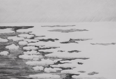 Camille COMBE : 81° Nord, Gravure originale signée