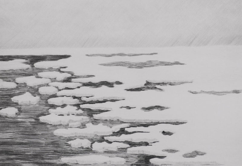 Camille COMBE : 81° Nord, Gravure originale signée