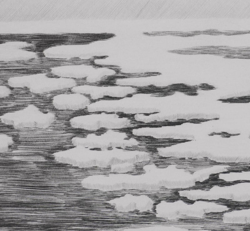 Camille COMBE : 81° Nord, Gravure originale signée