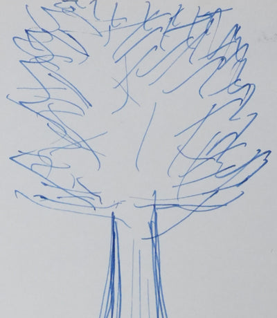 Michel DEBRE : L'arbre qui ne cache pas la forêt, Autographe et dessin original signé
