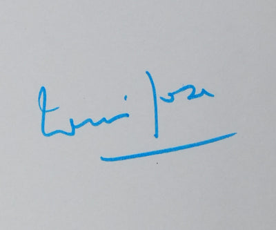 Louis JOXE : Le palmier bleu, Autographe et dessin original signé