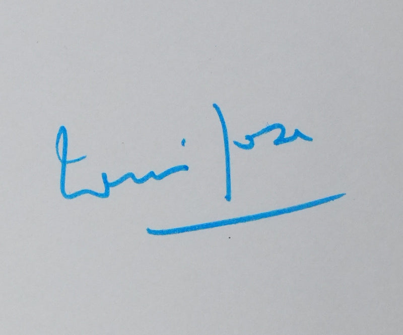 Louis JOXE : Le palmier bleu, Autographe et dessin original signé