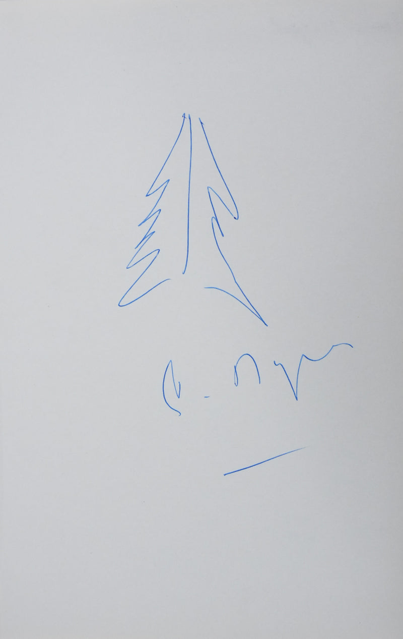 Autographe original de Pierre MAZEAUD (vue générale) - Crédit photo : Galerie Art.Paris