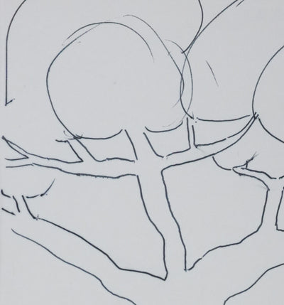 Jean-Pierre CHEVENEMENT : L'arbre libanais, Autographe et dessin original signé