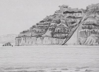 Camille COMBE : Au retour d'Akrotiri, Gravure originale signée