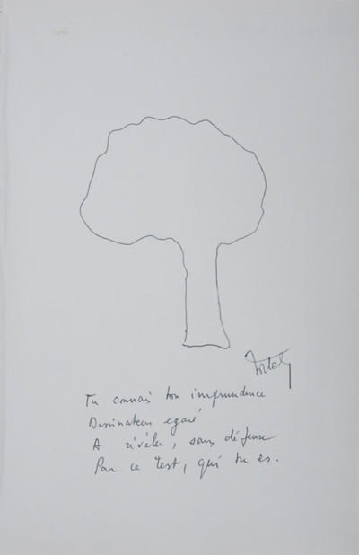 Autographe original de François Xavier ORTOLI (vue générale) - Crédit photo : Galerie Art.Paris