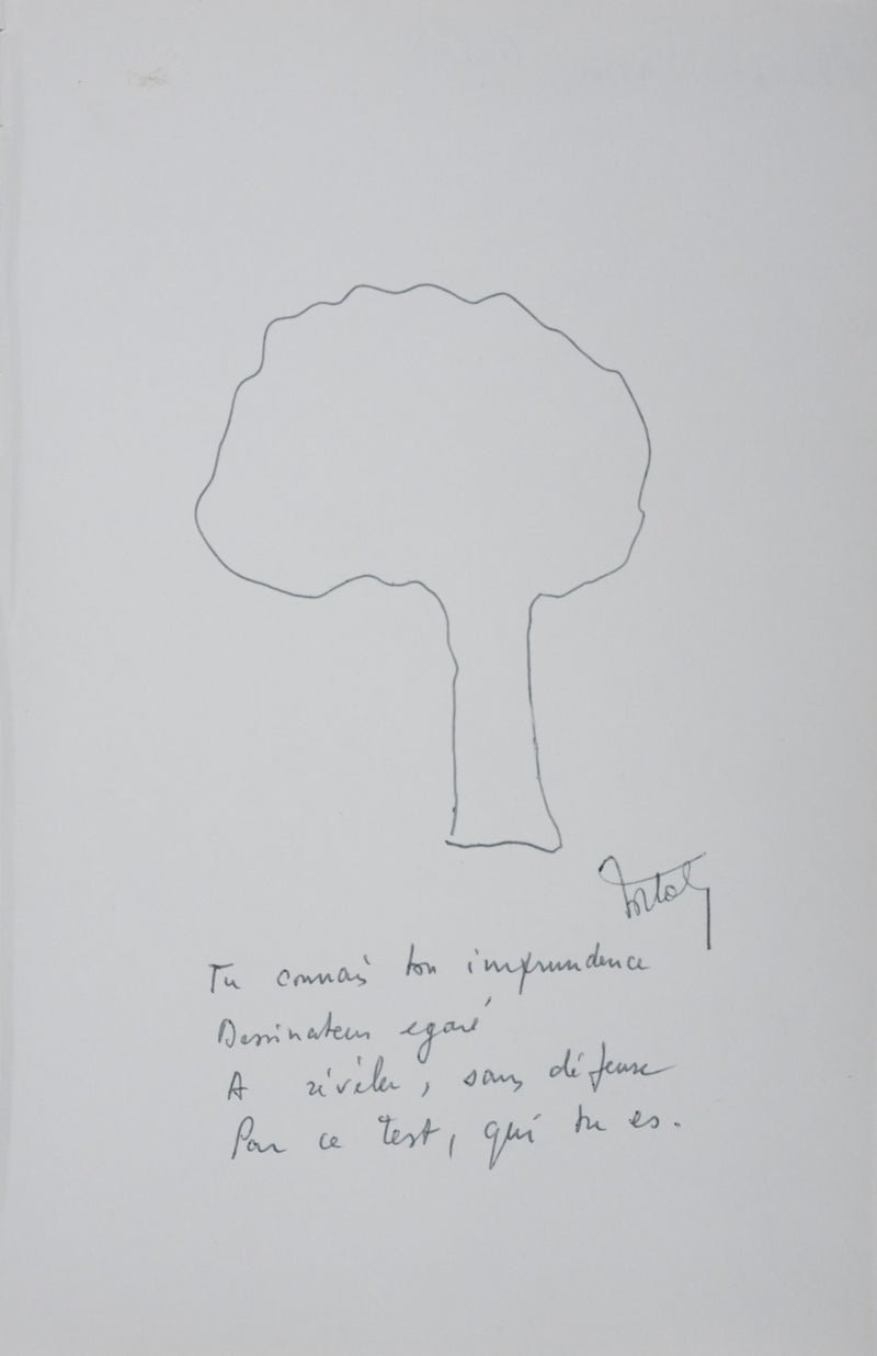 Autographe original de François Xavier ORTOLI (vue générale) - Crédit photo : Galerie Art.Paris