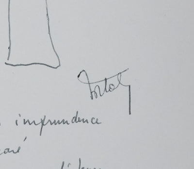 Autographe original de François Xavier ORTOLI (photo de détail 2) - Crédit photo : Galerie Art.Paris