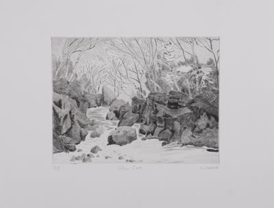 Camille COMBE : Glencoe , Gravure originale signée