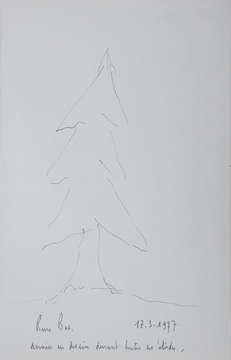 Autographe original de Pierre BAS (vue générale) - Crédit photo : Galerie Art.Paris