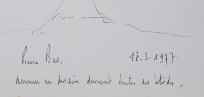 Autographe original de Pierre BAS (photo de détail 2) - Crédit photo : Galerie Art.Paris